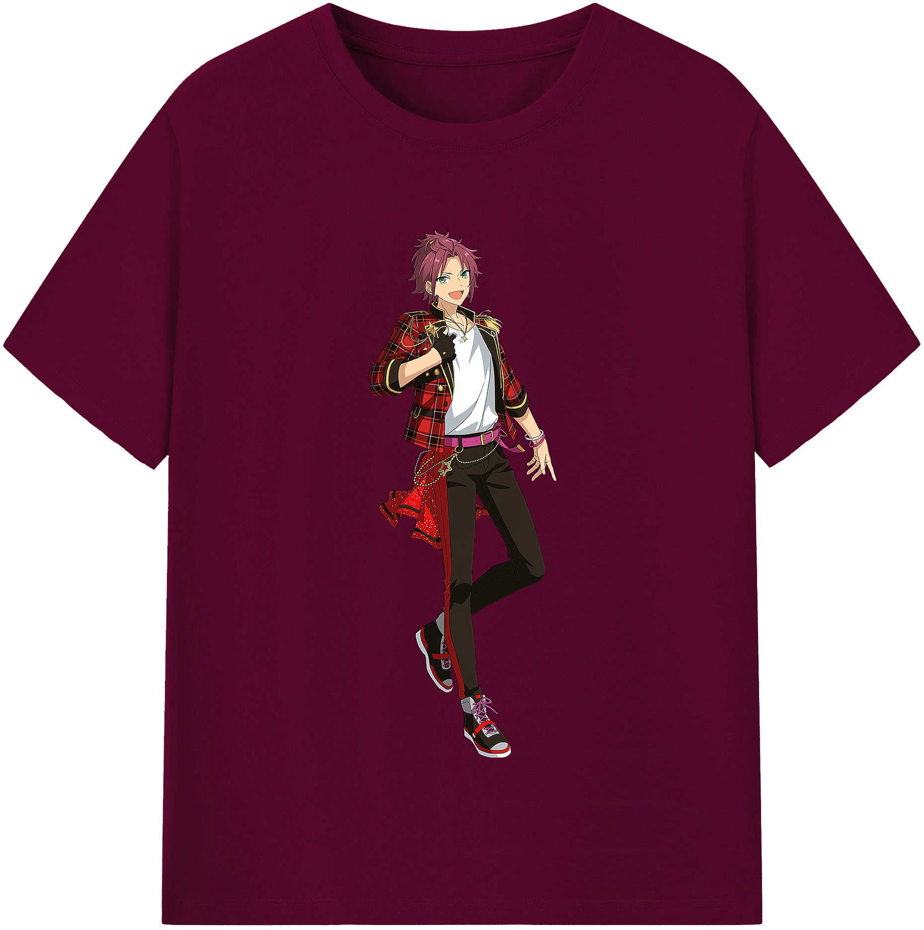 （画像用） あんさんぶるスターズ! Ensemble Stars レディースカジュアルプリントTシャツ（綿100％）